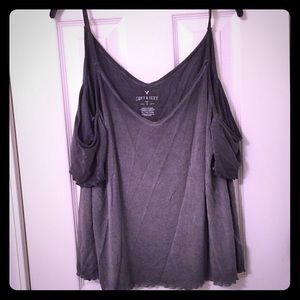 American Eagle cold shoulder tee